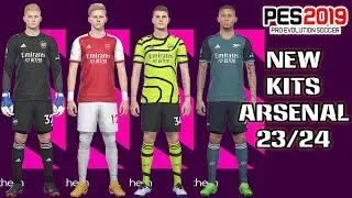 PES 2019 Arsenal New Leaked Kits 23/24  smoke patch 19.4.2 | Teguh Tanker