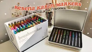 Reseña  KARIN MARKERS 72 colores NEON + METÁLICOS ¿Dónde comprarlos en Perú? | jmarylinj