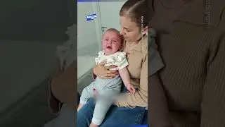 The baby heard the world for the first time: