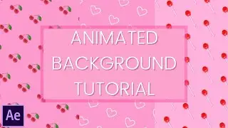 How to make a moving background in After Effects