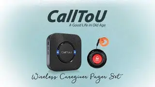 CallToU CallToU CC01 Wireless Caregiver Pager Set Introduction - Black