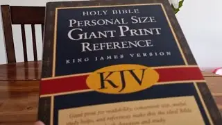 An affordable KJV Personal Size Giant Print Reference Bible