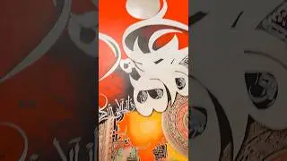 Modern Calligraphy Painting With Brush👩🏻‍🎨❤️ #art #shorts