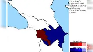 Alternatif Azerbaycan-Ermenistan Savaşı (Harita)
