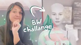 Черно-белый челлендж 🖤 bw challenge | The Sims 4 CAS