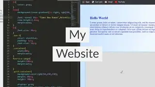 My Website w/ HTML and CSS | Examples