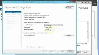how to create trea domain in an existing forest