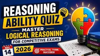 LIVE Reasoning Quiz 2026 🔥 | Logical Reasoning Practice for SSC, Banking, Railway & UPSC
