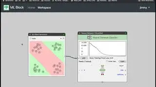 ML Block easy to load examples and saved workspace. Fastest way to learn Deep Learning