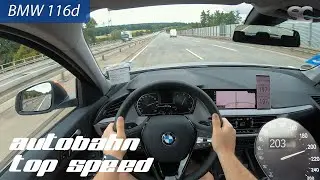 BMW 116d (2020) - Autobahn Top Speed / Acceleration / Test Drive POV