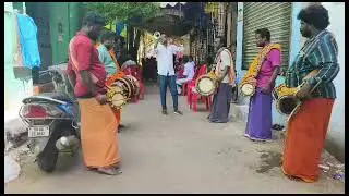 Dholak Vicky trumpet V.p Band Naiyadi mellam #dholakarun