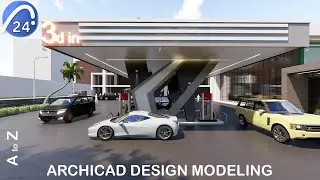 How to design a petrol station ⛽ Archicad Tutorial