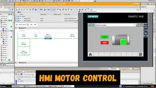 Simple Motor Start-Stop Control using HMI in TIA Portal