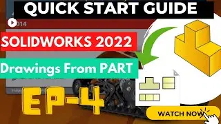 How to Make Drawing From Part | Solidworks 2022 Tips | Cad Resource