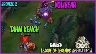 Tahm Kench Vs Volibear (TOP LANE)  - Ranked - Bronze 2