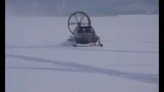 Испытание аэросаней