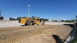 Caterpillar RM300 Asphalt Recycler in action