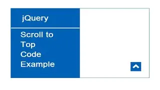 jQuery scroll to Page Top Example