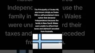 What is the Principality of Snake Hill? #facts #funfacts #micronation #australia #earth