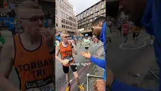 INSPIRATION! Anthony Joshua motivates a mentally drained Marathon runner, tells him to REBUILD