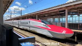 東北新幹線 | 2面2線 | はやぶさ・こまち 320km/hr 大迫力の高速通過 | くりこま高原駅
