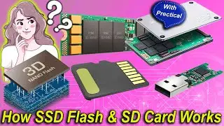 How SSD SD Card and USB Flash drive works | Working principle of NOR or NAND Flash Memory