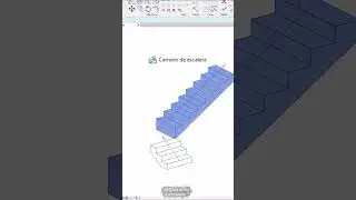 Cómo hacer escalera flotante en Revit #reels #revit #arquitectura