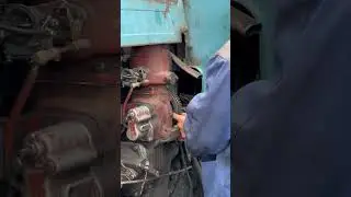 Трактор веревкой заводим! 