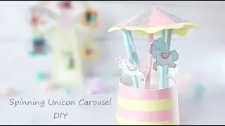 How To Make A Spinning Unicorn Carousel ** FREE Unicorn Printout**