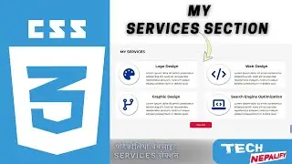CSS Personal Portfolio Services Section // Portfolio Website // Learn CSS in Nepali #42