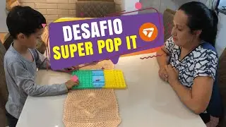 DESAFIO DO SUPER POP IT  FIDGTE TOY DO MUNDO! POP IT GIGANTE!!I