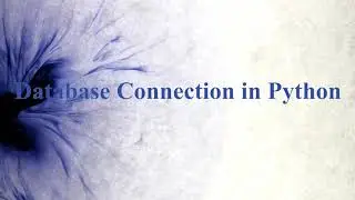 #21. Database Connection in Python