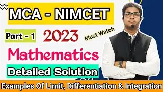 🎯NIMCET 2023 l Maths l Detailed Solution l Part-1