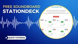 Stationdeck - free soundboard to play MP3 files during your radio or podcast show, short tutorial.