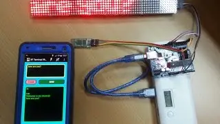 Controlling LED Matrix Display using Android via Bluetooth