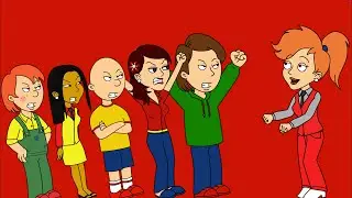 Classic Caillou Pretends To Be Miss Martin/Grounded