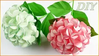NEW!🔥3D Paper Flowers🌸Paper Hydrangea DIY/3D origami