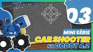 EP. 03 - Mini CURSO Godot 4.2 - JOGO de CARRO + DEFESA | Mira Seguindo MOUSE