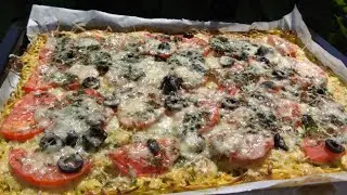 Пицца из кабачков.