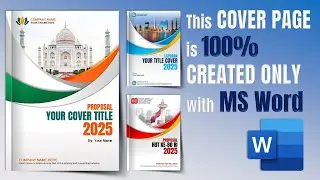 Create a Cover Page in MS Word with a Cool Curved Design