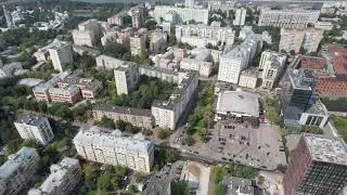 Садовые кварталы Хамовники Вид с Дрона