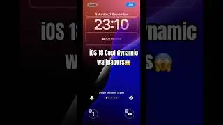 iOS 18 Dynamic wallpaper’s 😱#apple #ios18beta
