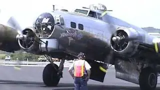 B-17G 'Yankee Lady' Starting Engines and Taxi, June 2005