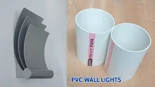 Make Your Home Look Modern With This Easy Wall Lamp Made From PVC Pipe