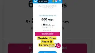 Movistar Fibra Ya Es Simétrico #movistar