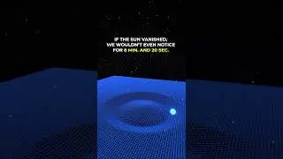 If the Sun vanished, we wouldn't even notice for 8m 20s.  #cosmoknowledge #sun #space #cosmos