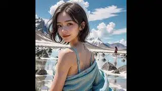 Salar de Uyuni × AI girl #stablediffusion #ai #world #bolivia #photography #shorts #pleasesubscribe