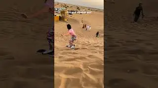 Сноуборд на песке в Дубаи