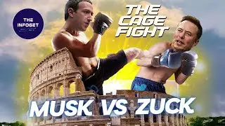 Musk vs Zuck... The Cage Fight... Who will win..? #musk #zuck #fight #cage