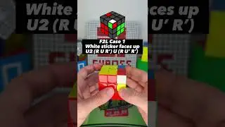 F2L case 1: White sticker faces up!